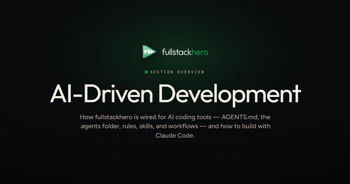 AI-Driven Development with fullstackhero