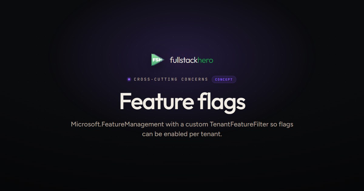 Feature flags in .NET 10 — Microsoft.FeatureManagement