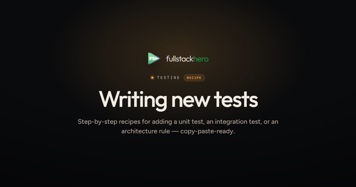 Writing tests in .NET 10 - step-by-step recipes for